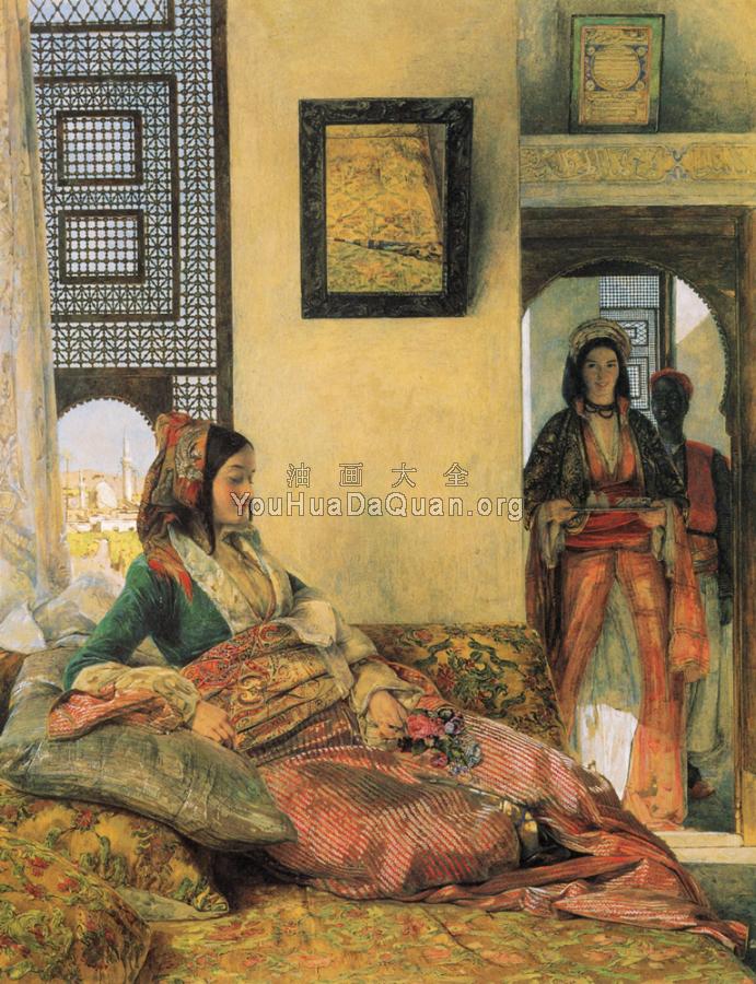 Life in the Hareem, Cairo - 约翰·费德里克·里维斯